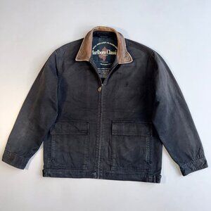 Vintage Marlboro Classics cotton canvas worker Jacket with a Leather Collar